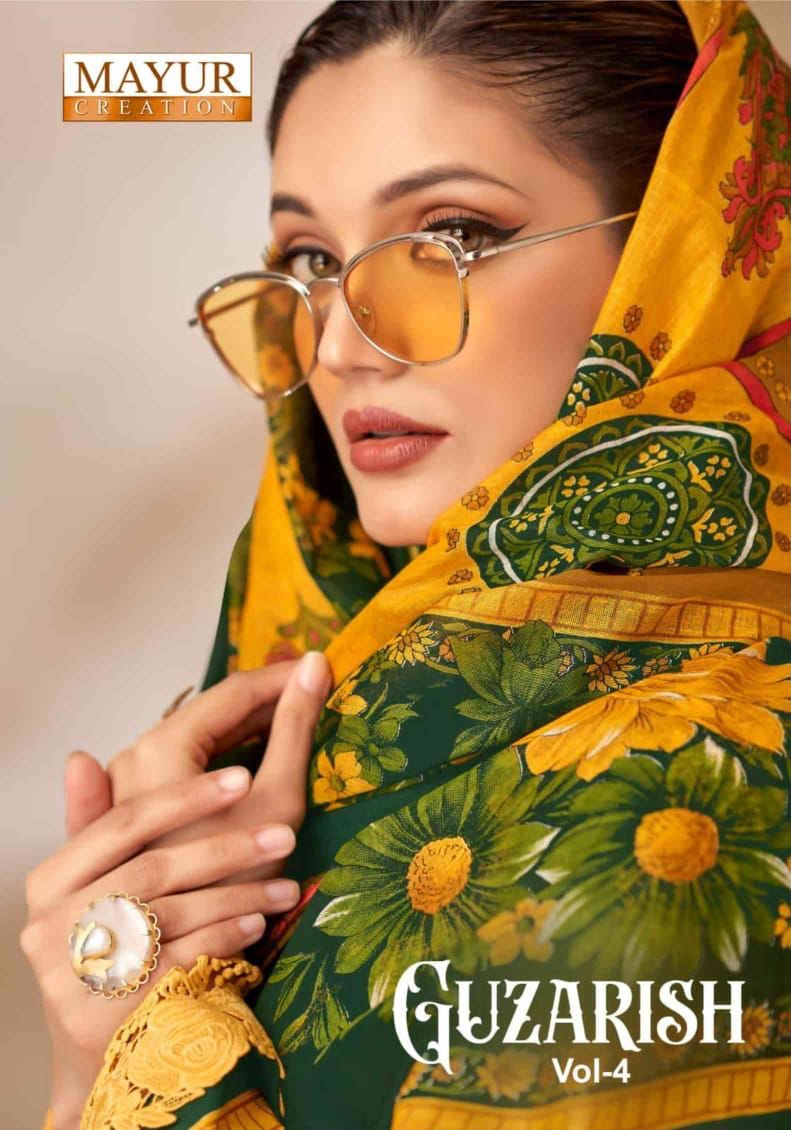Guzarish Vol 4 Mayur Creation Cotton Karachi Salwar Suits Supplier Gujarat