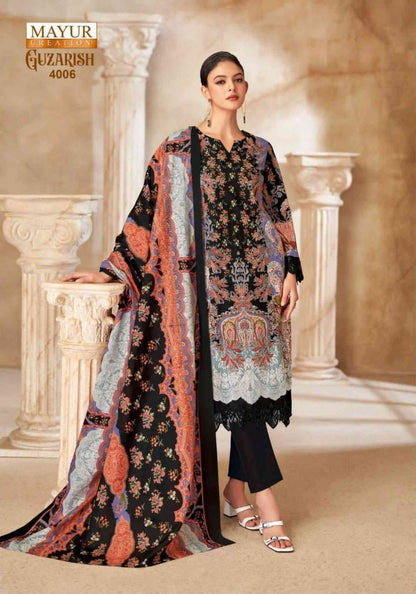 Guzarish Vol 4 Mayur Creation Cotton Karachi Salwar Suits Supplier Gujarat