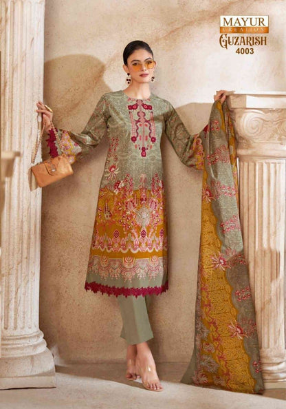 Guzarish Vol 4 Mayur Creation Cotton Karachi Salwar Suits Supplier Gujarat