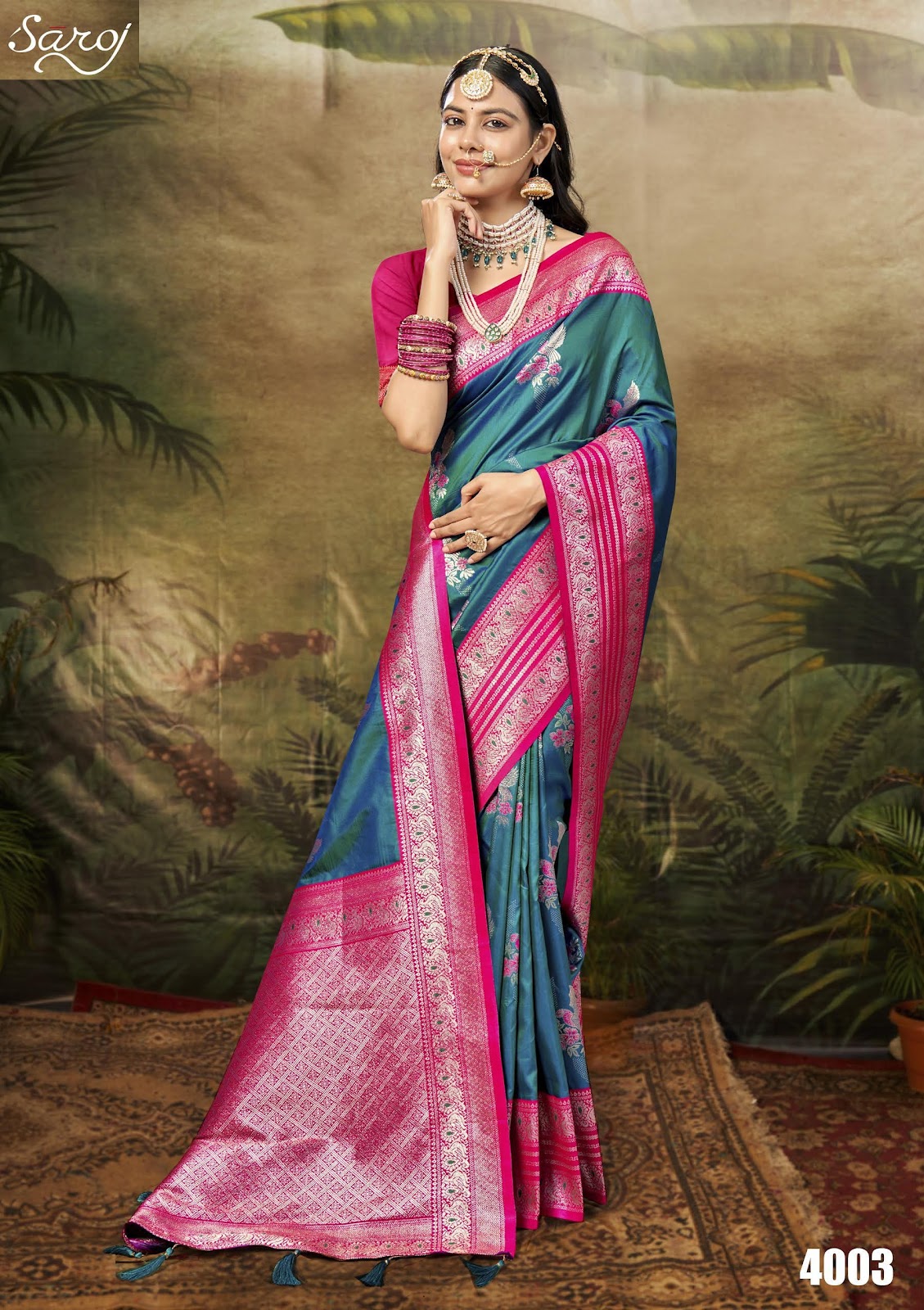 Guzarish Vol 4 Saroj Silk Sarees Exporter Gujarat