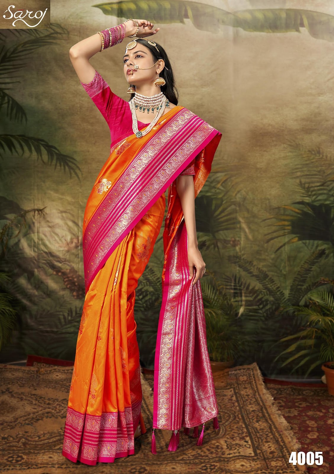 Guzarish Vol 4 Saroj Silk Sarees Exporter Gujarat