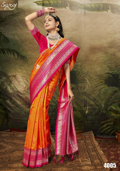 Guzarish Vol 4 Saroj Silk Sarees Exporter Gujarat