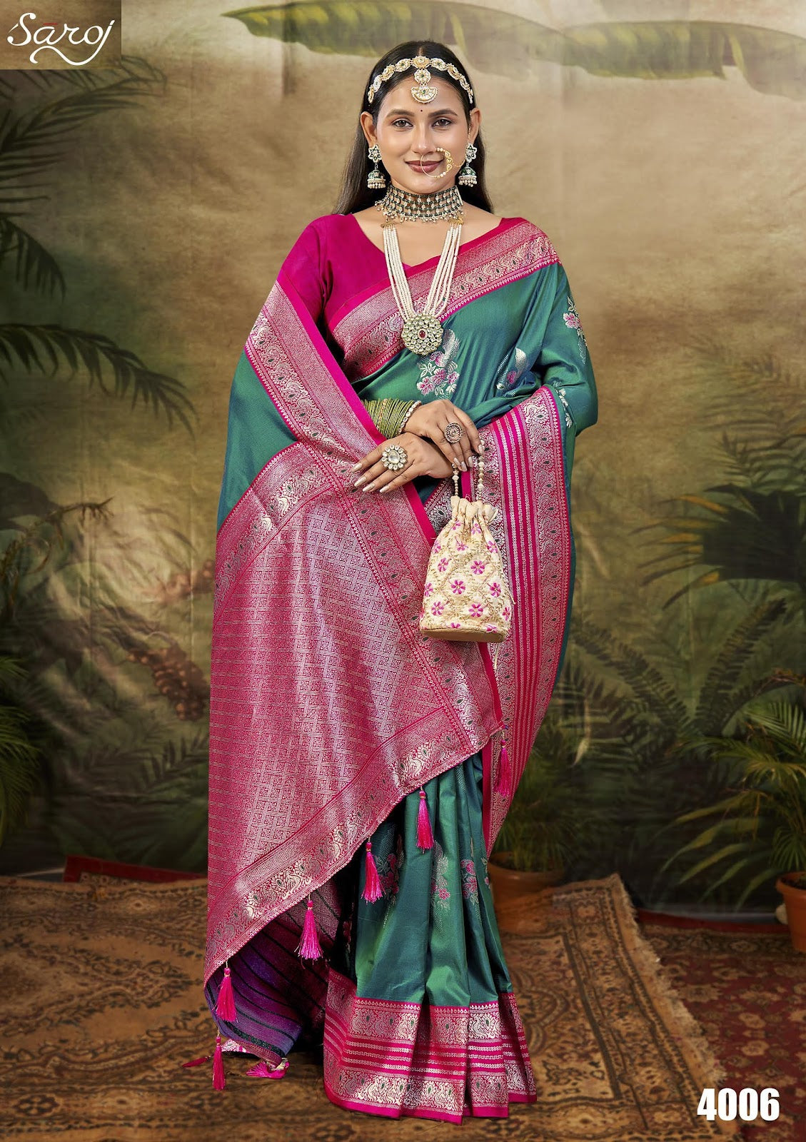 Guzarish Vol 4 Saroj Silk Sarees Exporter Gujarat
