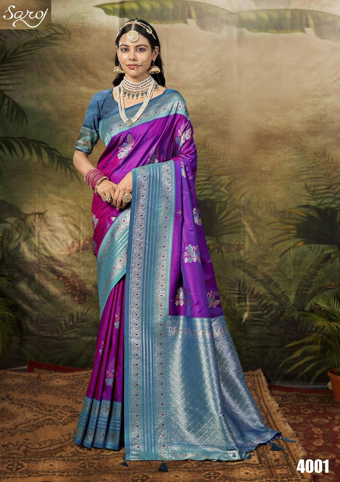 Guzarish Vol 4 Saroj Silk Sarees Exporter Gujarat