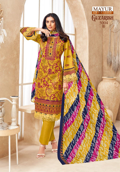 Guzarish Vol 5 Mayur Creation Cotton Karachi Salwar Suits Wholesaler Gujarat