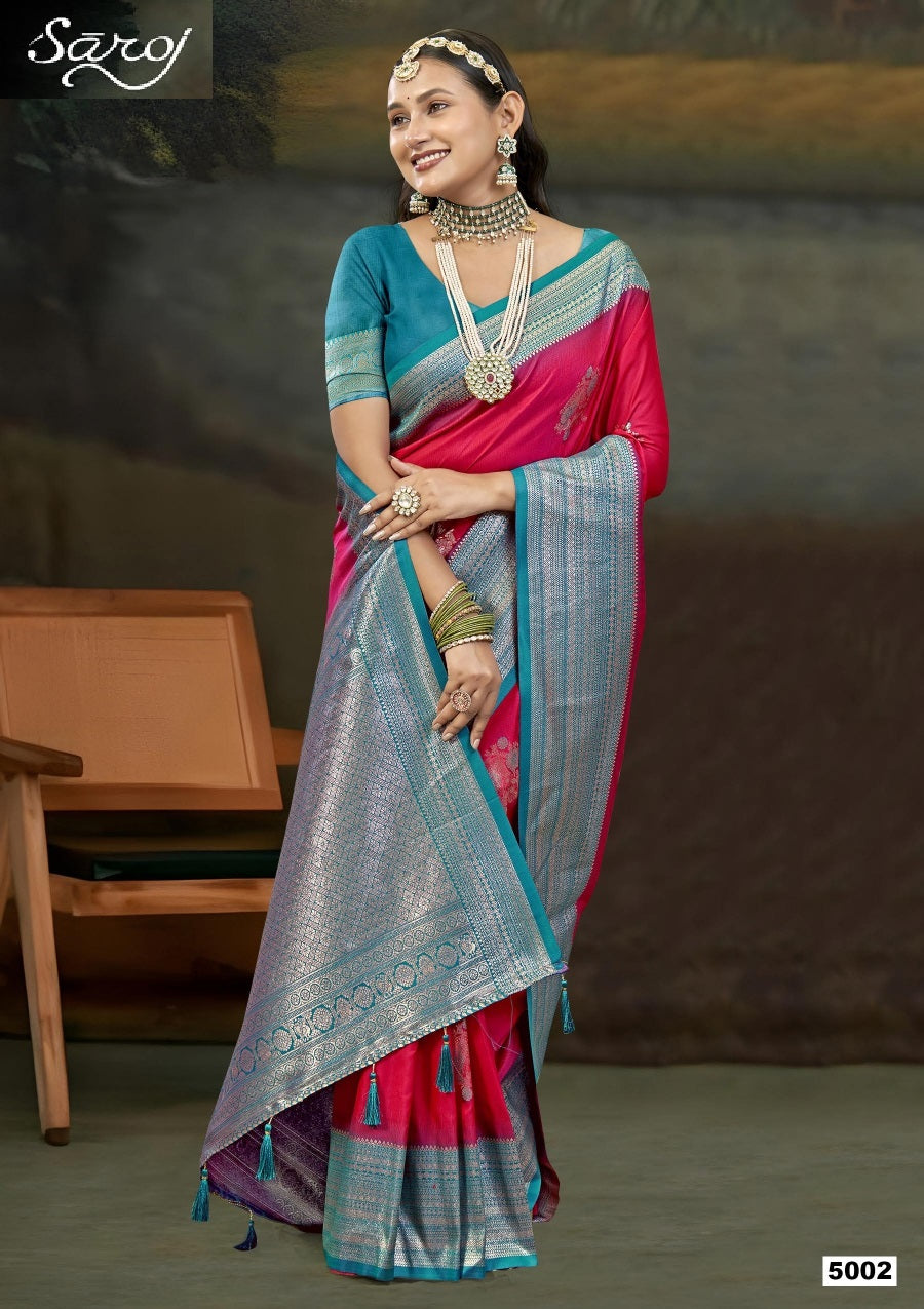 Guzarish Vol 5 Saroj Silk Sarees Exporter Gujarat