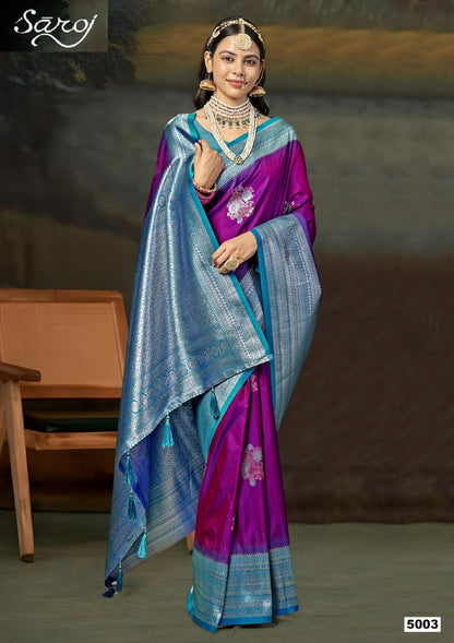 Guzarish Vol 5 Saroj Silk Sarees Exporter Gujarat