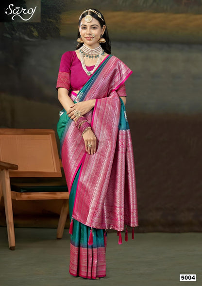 Guzarish Vol 5 Saroj Silk Sarees Exporter Gujarat