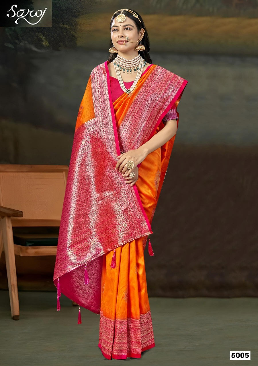 Guzarish Vol 5 Saroj Silk Sarees Exporter Gujarat
