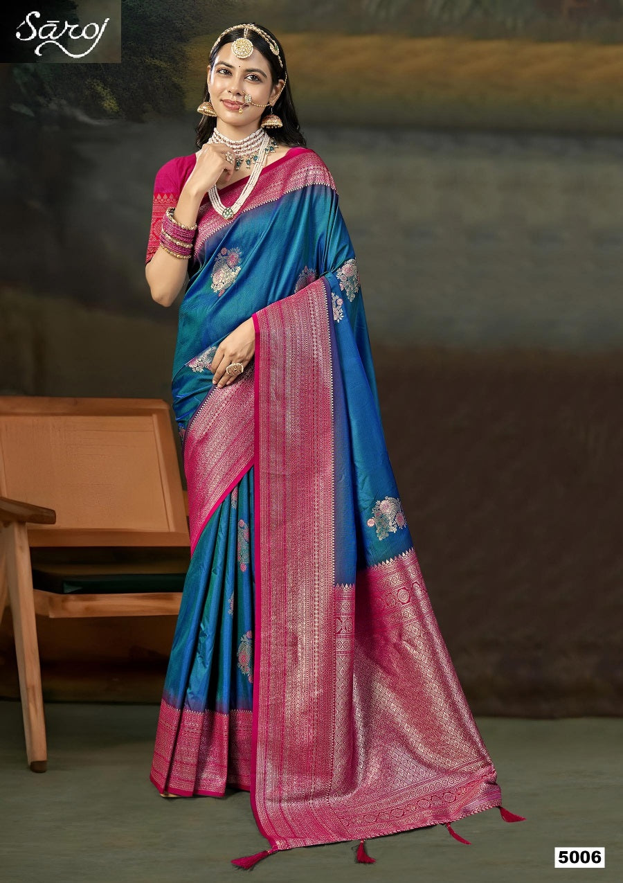 Guzarish Vol 5 Saroj Silk Sarees Exporter Gujarat