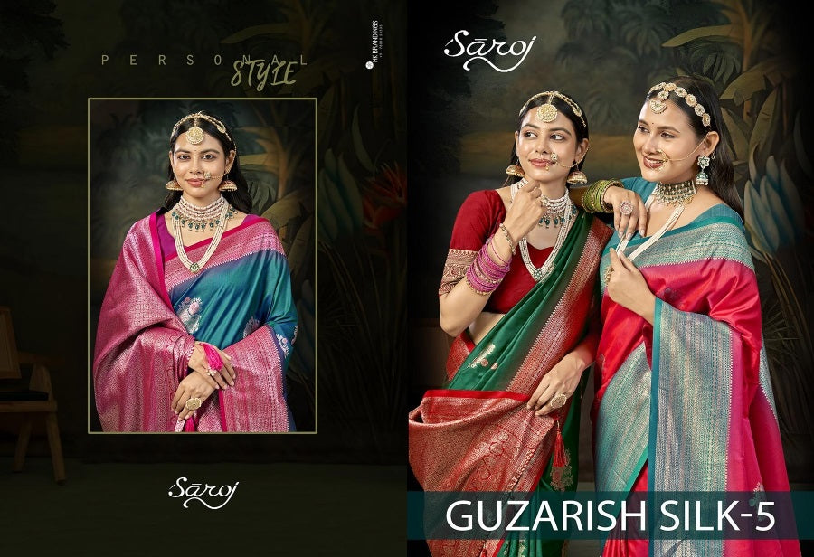 Guzarish Vol 5 Saroj Silk Sarees Exporter Gujarat