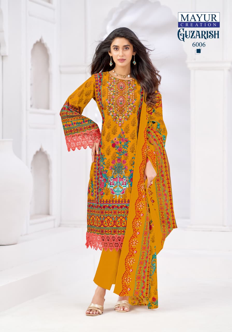 Guzarish Vol 6 Mayur Creation Cotton Karachi Salwar Suits Manufacturer Gujarat