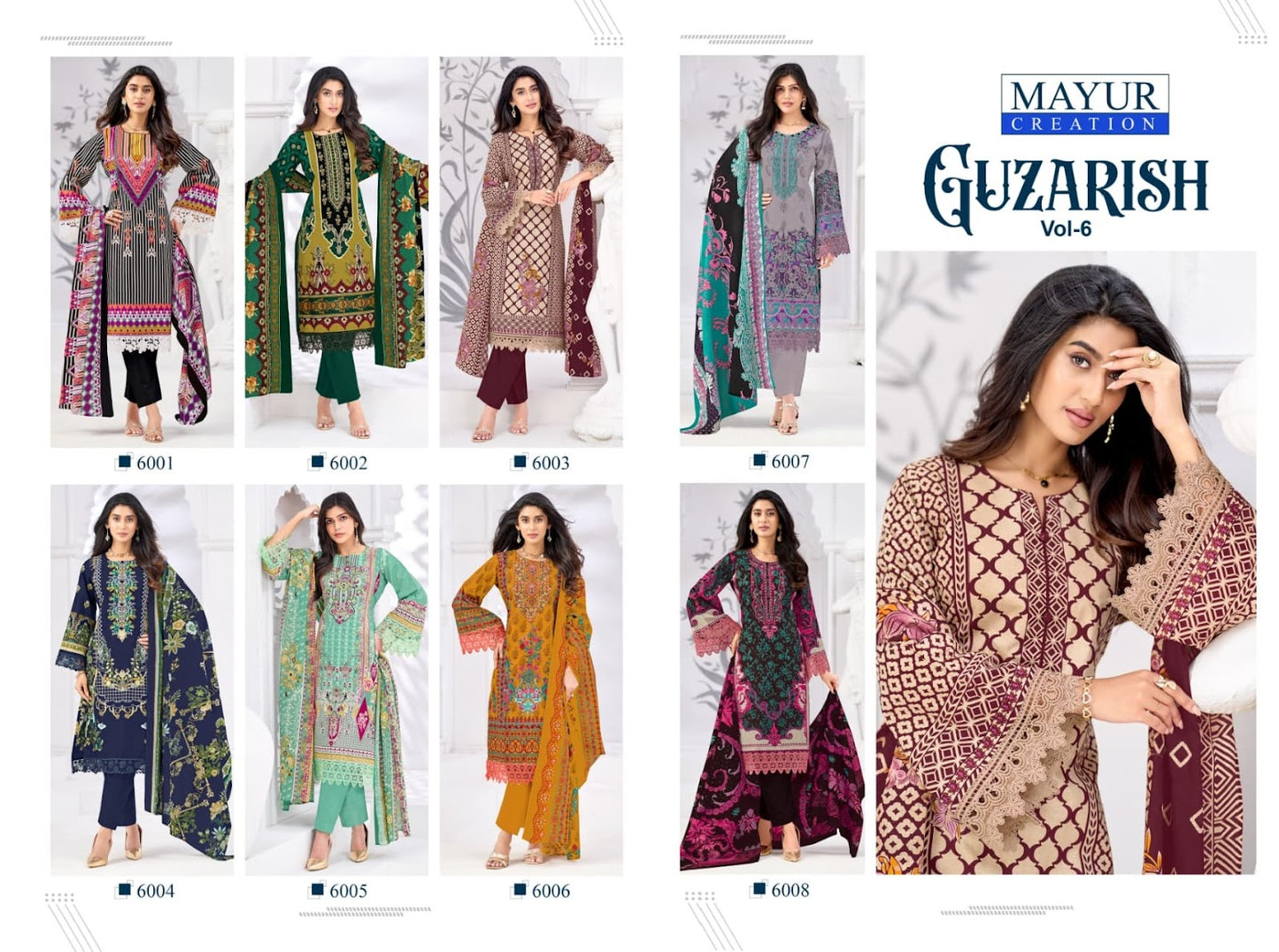 Guzarish Vol 6 Mayur Creation Cotton Karachi Salwar Suits Manufacturer Gujarat
