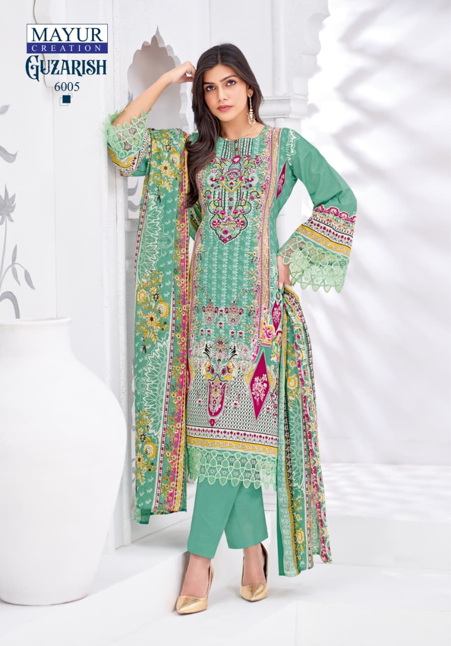 Guzarish Vol 6 Mayur Creation Cotton Karachi Salwar Suits Manufacturer Gujarat