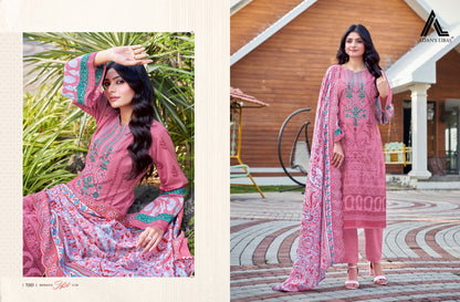 Guzarish Vol 7 Adans Libas Cambric Cotton Karachi Salwar Suits Manufacturer