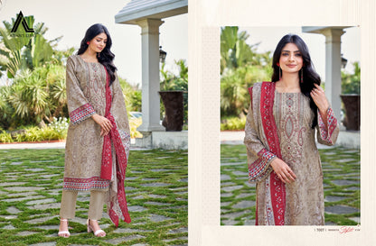 Guzarish Vol 7 Adans Libas Cambric Cotton Karachi Salwar Suits Manufacturer