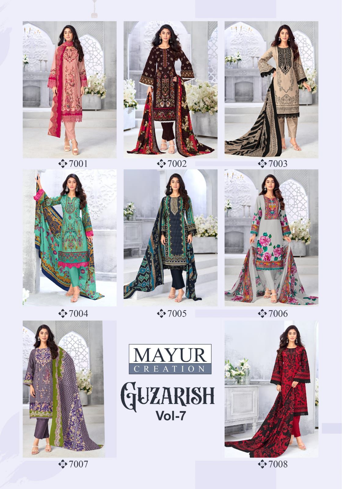 Guzarish Vol 7 Mayur Creation Cotton Karachi Salwar Suits Supplier India