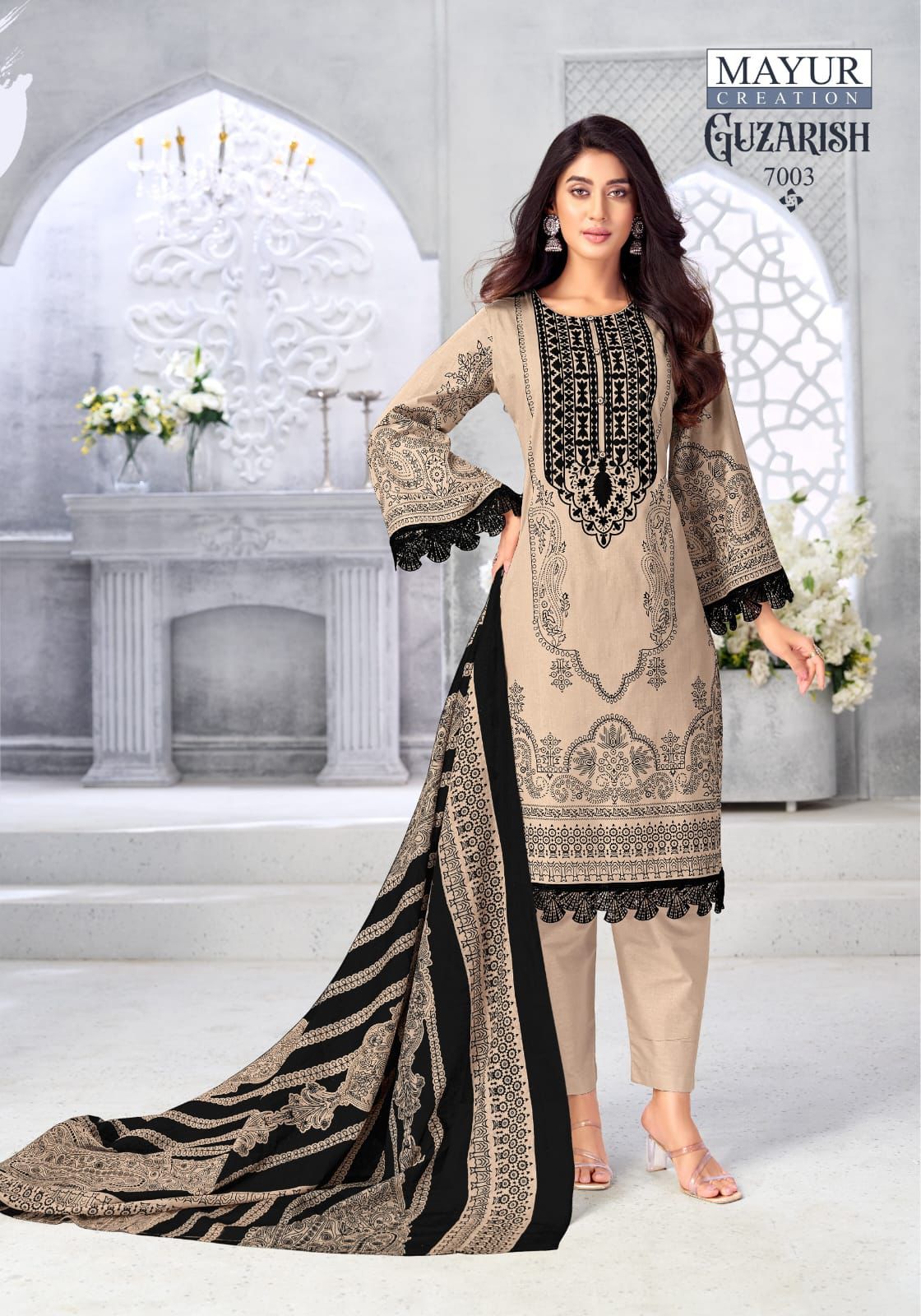 Guzarish Vol 7 Mayur Creation Cotton Karachi Salwar Suits Supplier India