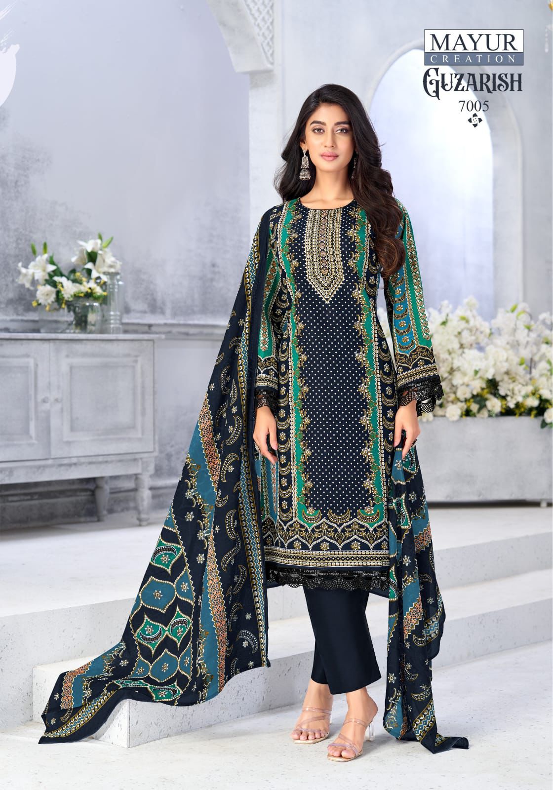 Guzarish Vol 7 Mayur Creation Cotton Karachi Salwar Suits Supplier India