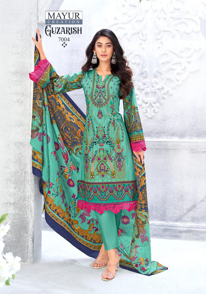 Guzarish Vol 7 Mayur Creation Cotton Karachi Salwar Suits Supplier India