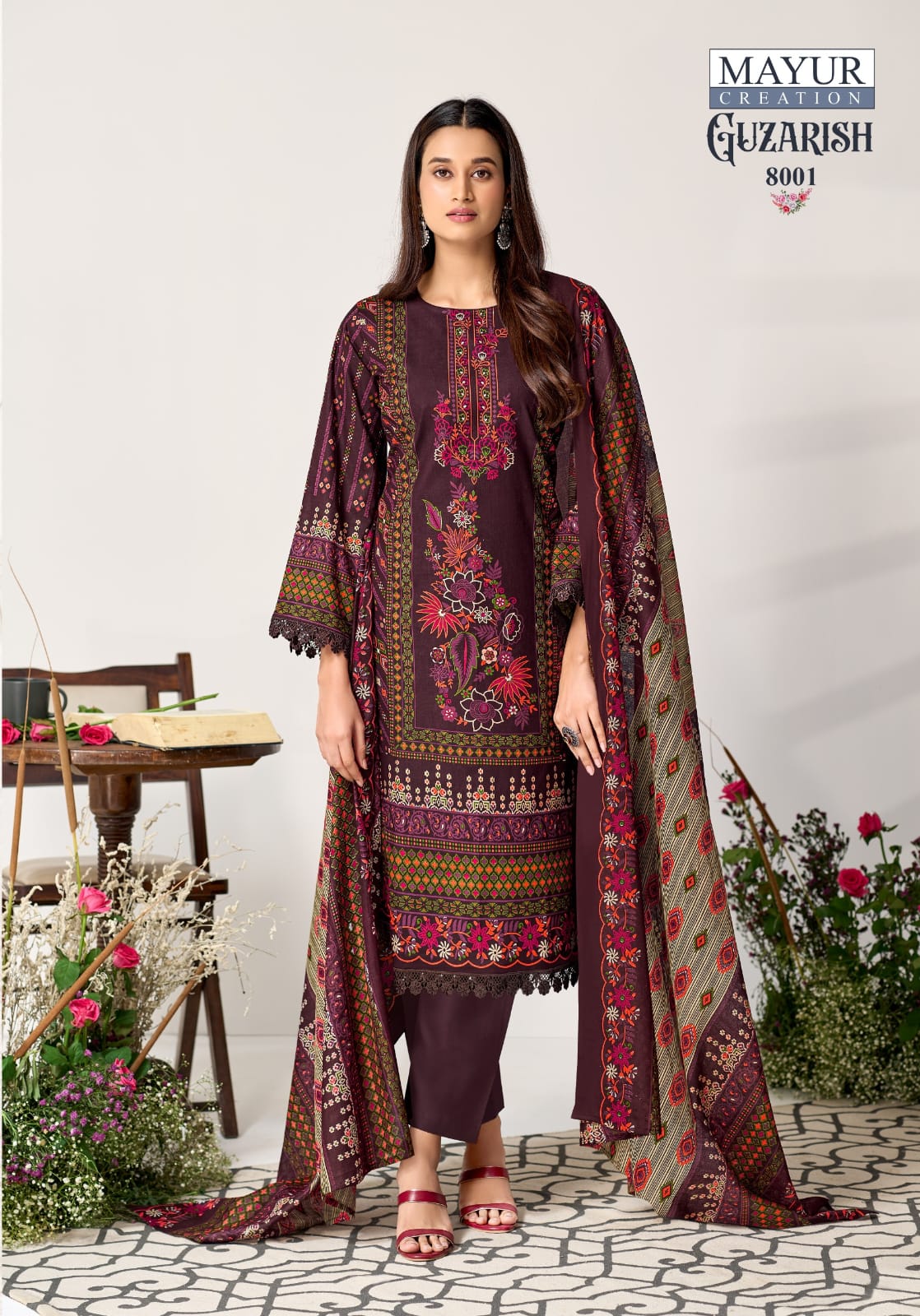 Guzarish Vol 8 Mayur Creation Lawn Cotton Karachi Readymade Suits Wholesale Price