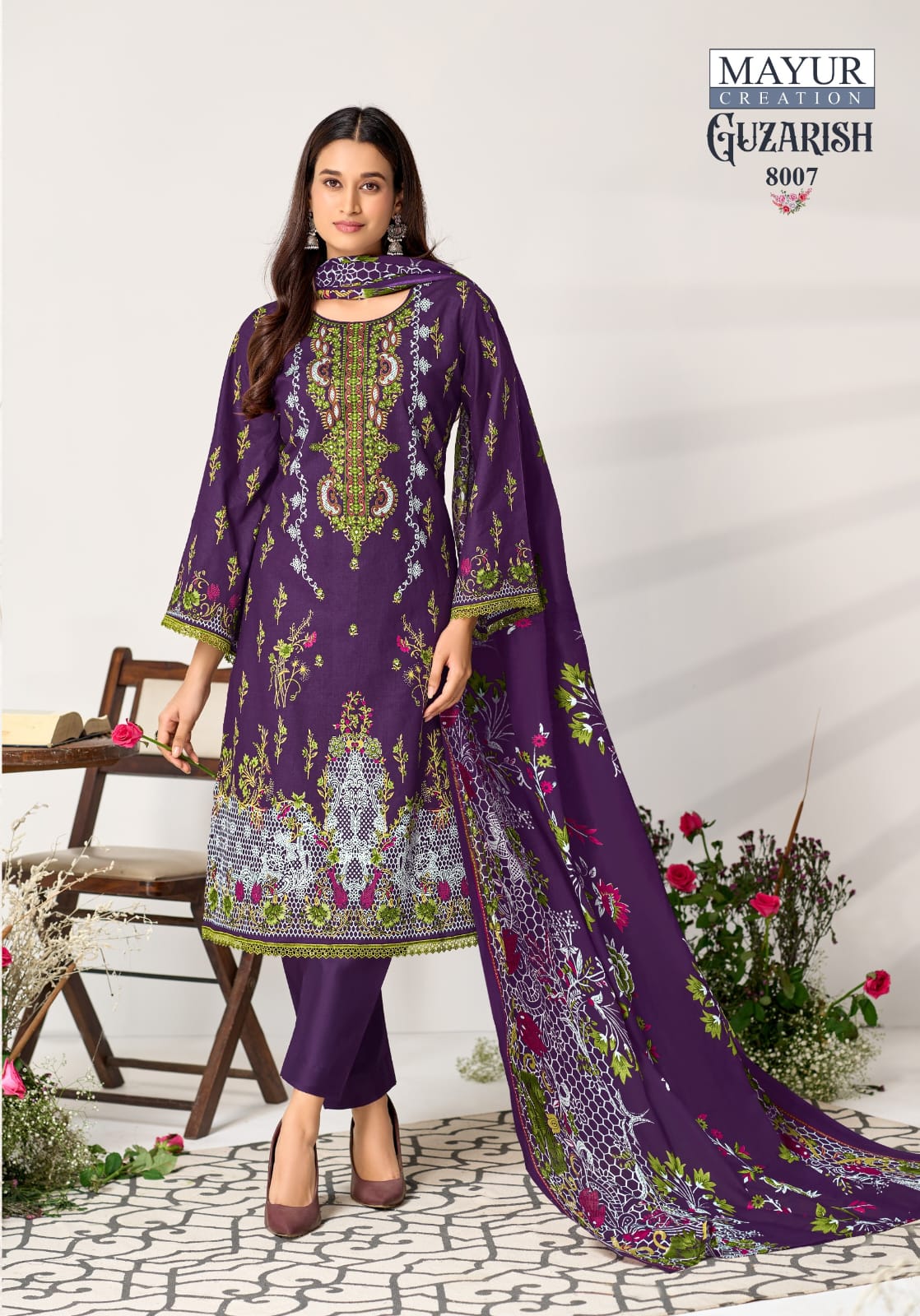 Guzarish Vol 8 Mayur Creation Lawn Cotton Karachi Readymade Suits Wholesale Price