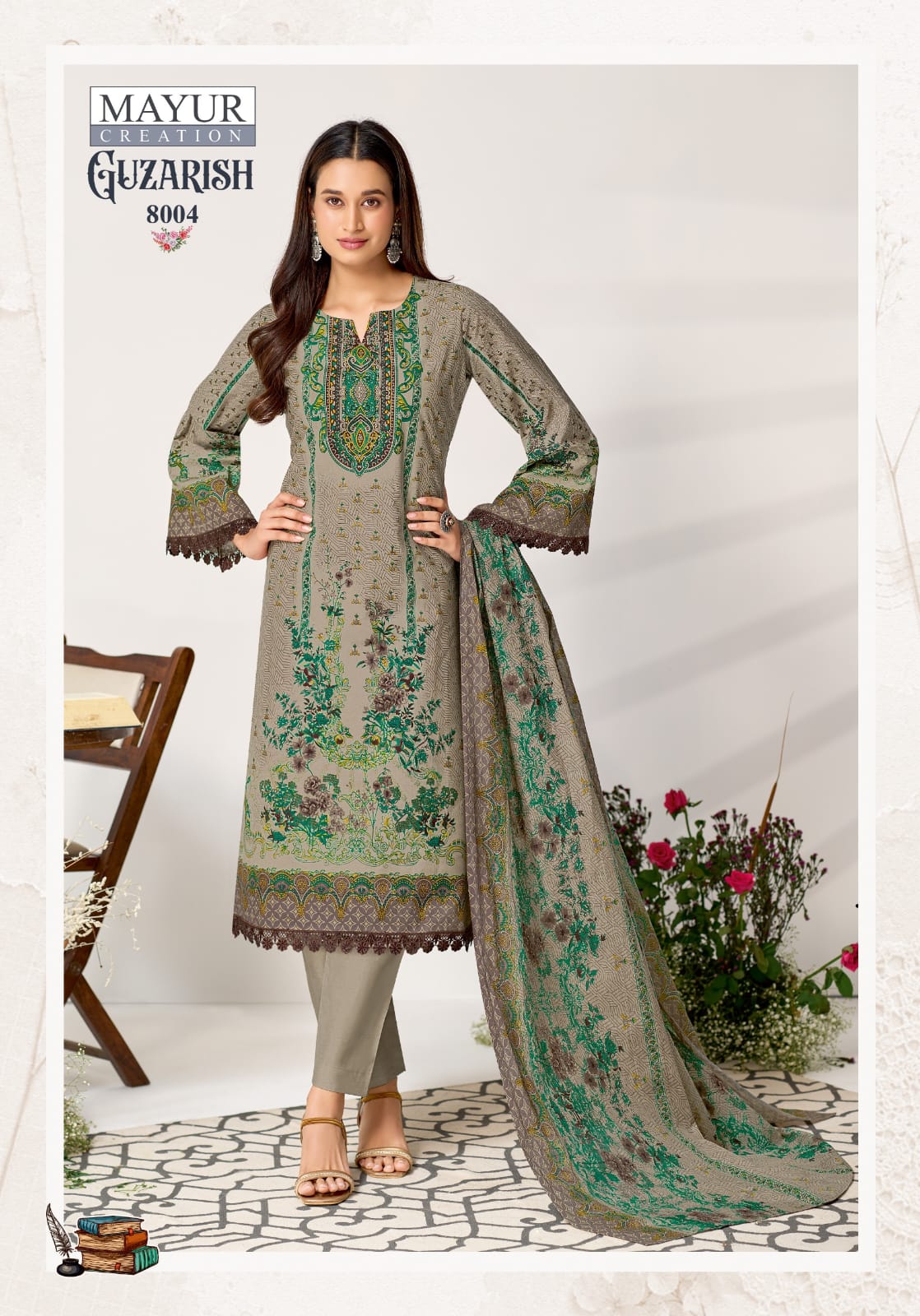 Guzarish Vol 8 Mayur Creation Lawn Cotton Karachi Readymade Suits Wholesale Price