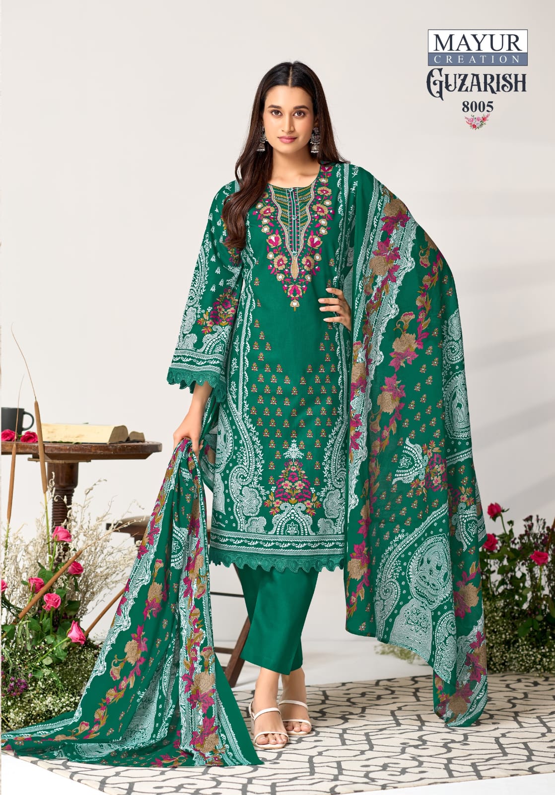 Guzarish Vol 8 Mayur Creation Lawn Cotton Karachi Readymade Suits Wholesale Price