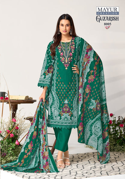 Guzarish Vol 8 Mayur Creation Lawn Cotton Karachi Readymade Suits Wholesale Price