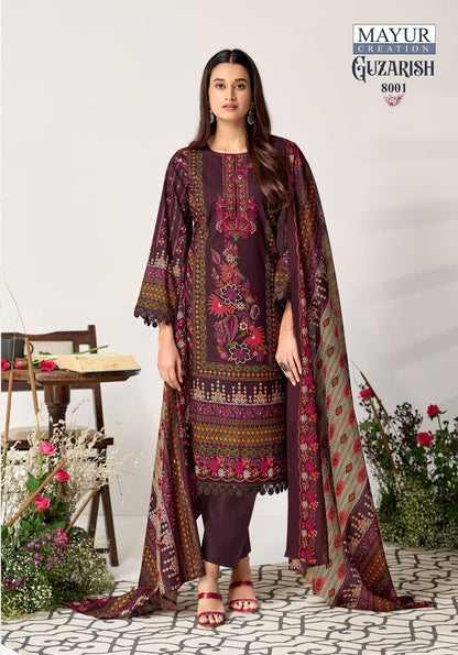 Guzarish Vol 8 Mayur Creation Cotton Karachi Salwar Suits Manufacturer Gujarat