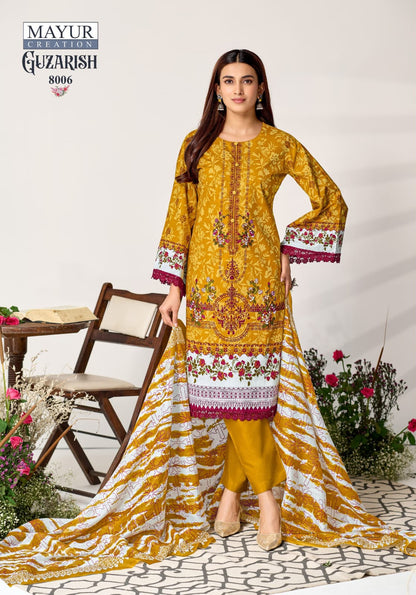 Guzarish Vol 8 Mayur Creation Cotton Karachi Salwar Suits Manufacturer Gujarat
