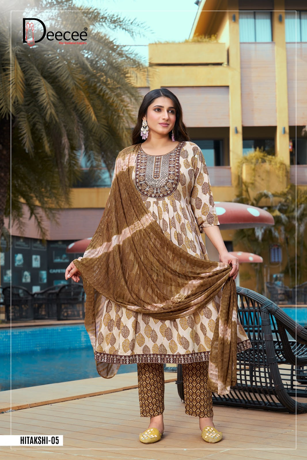 Hitakshi Deecee Rayon Readymade Pant Style Suits Exporter India