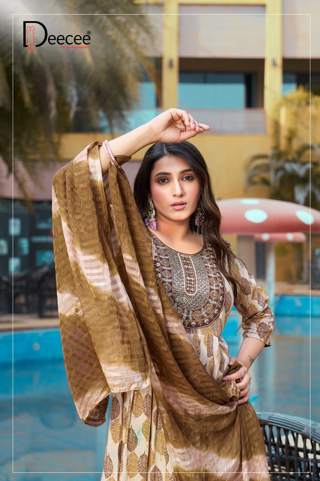 Hitakshi Deecee Rayon Readymade Pant Style Suits Exporter India
