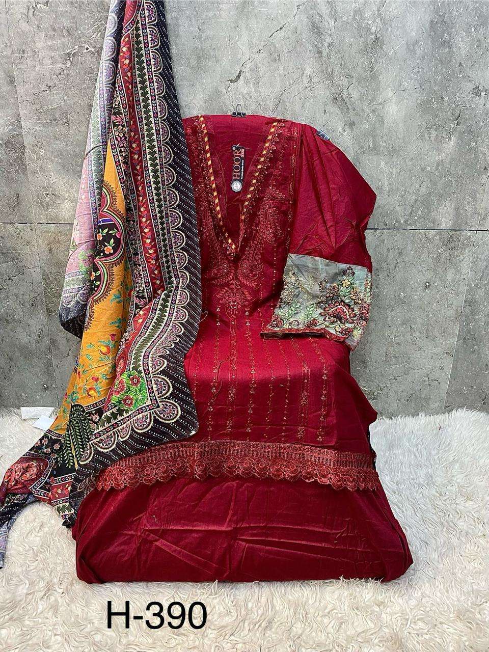 H 390 Hoor Tex Rayon Pakistani Salwar Suits Supplier India