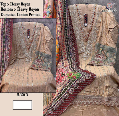 H 390 Hoor Tex Rayon Pakistani Salwar Suits Supplier India