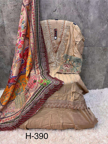 H 390 Hoor Tex Rayon Pakistani Salwar Suits Supplier India