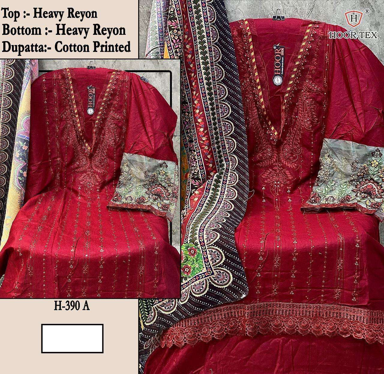 H 390 Hoor Tex Rayon Pakistani Salwar Suits Supplier India