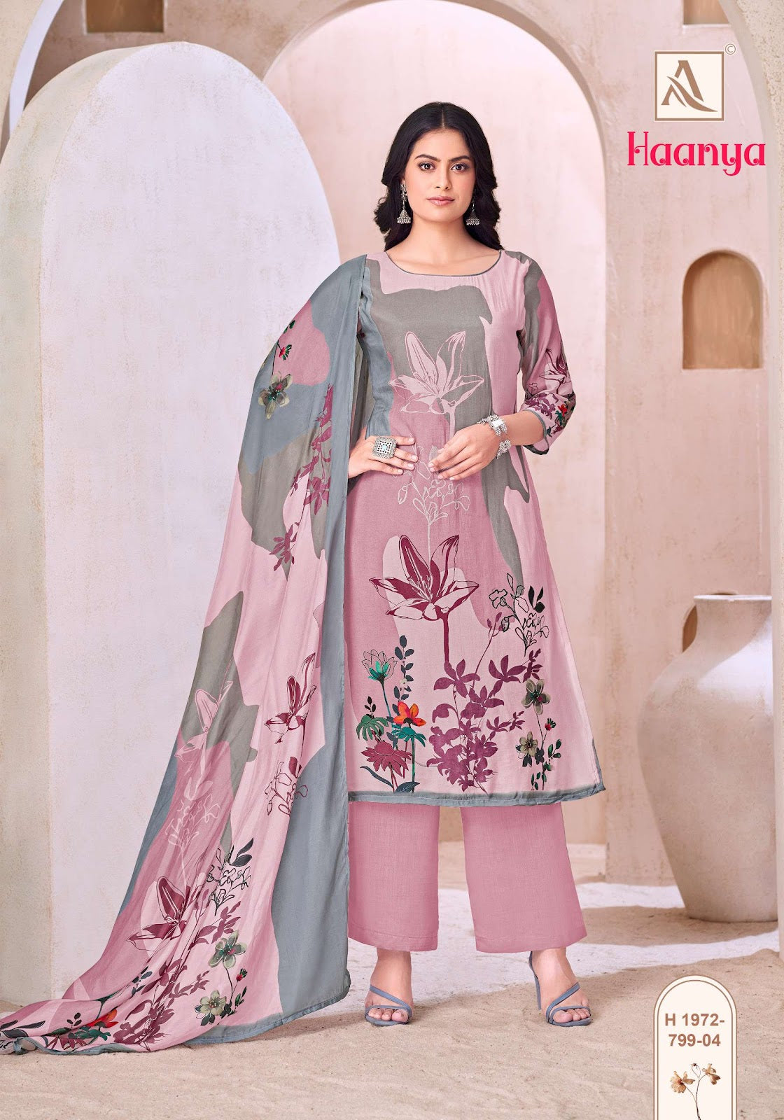 Haanya Alok Viscose Muslin Karachi Salwar Suits Supplier India