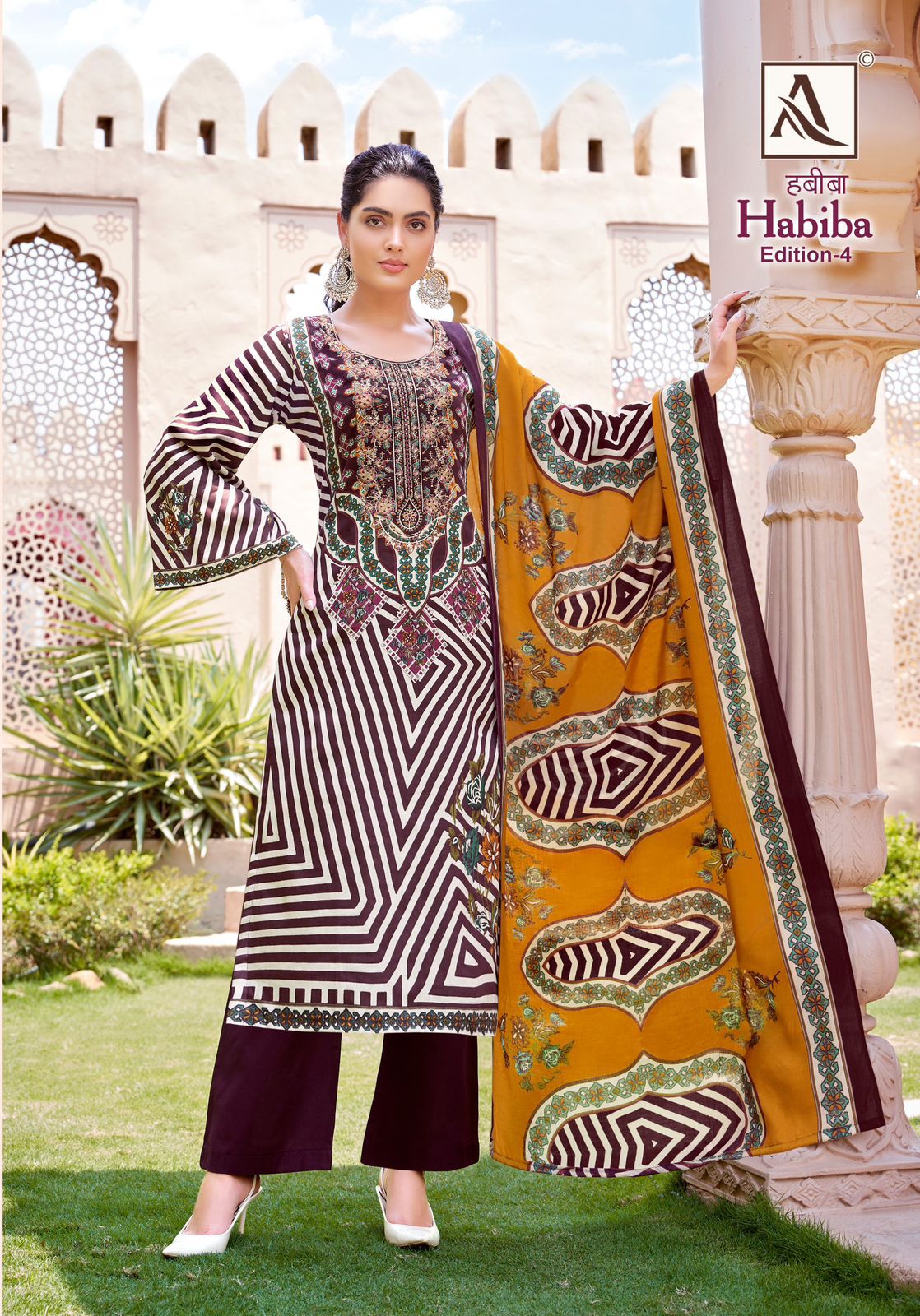 Habiba Edition 4 Alok Pure Cotton Karachi Salwar Suits