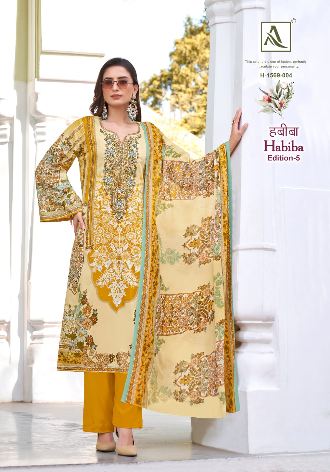 Habiba Edition 5 Alok Zam Cotton Karachi Salwar Suits Exporter Ahmedabad