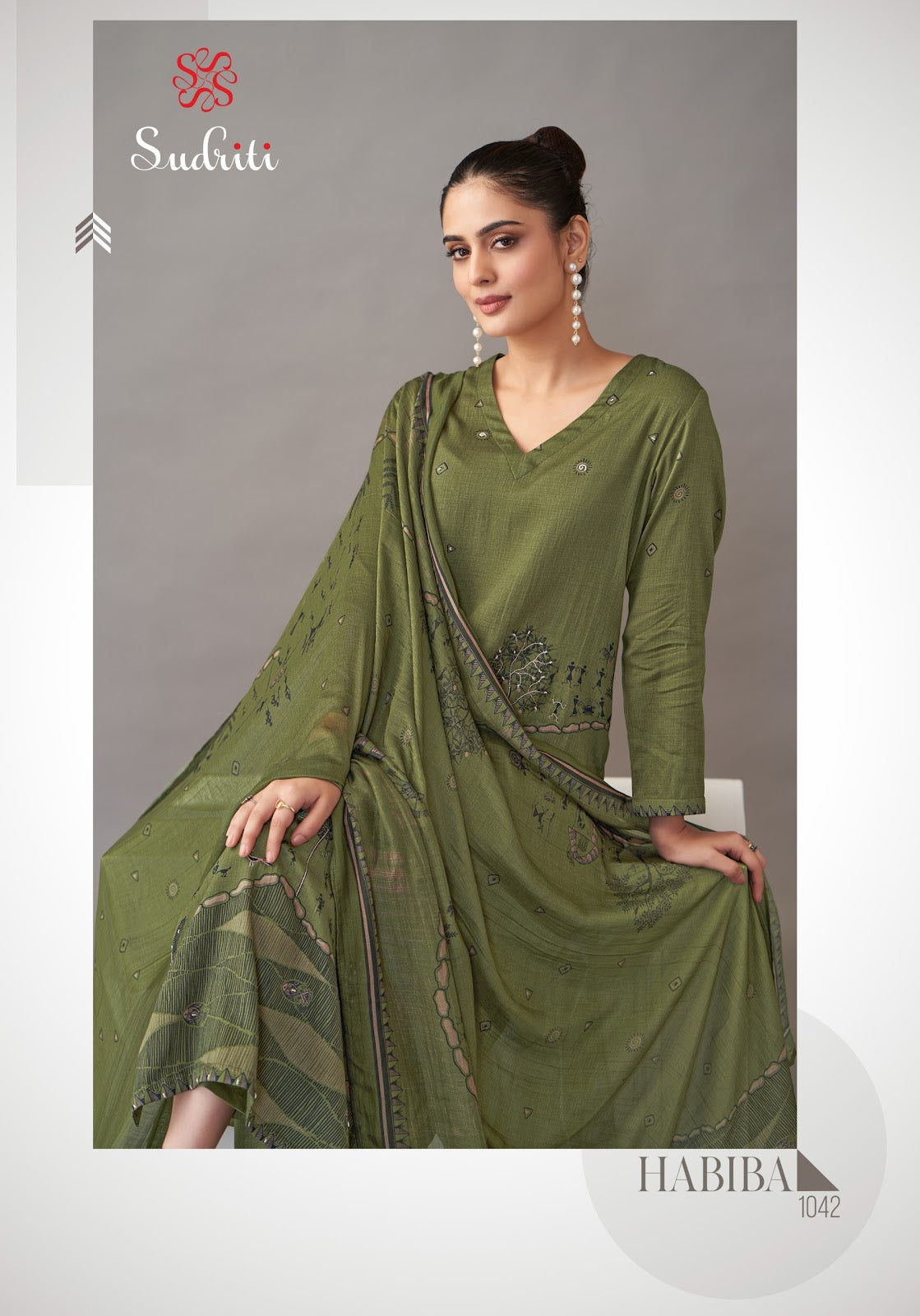 Habiba Sudriti Sahiba Pant Style Suits Supplier India