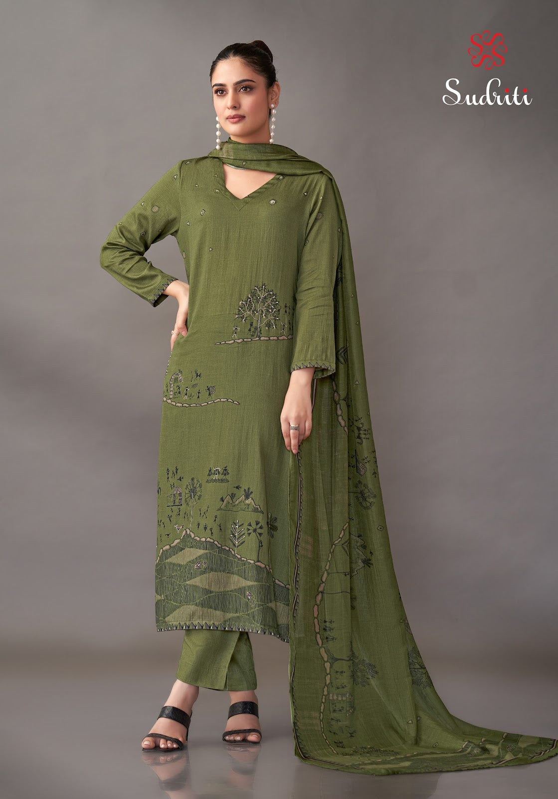 Habiba Sudriti Sahiba Pant Style Suits Supplier India