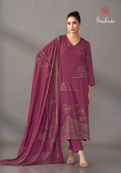 Habiba Sudriti Sahiba Pant Style Suits Supplier India