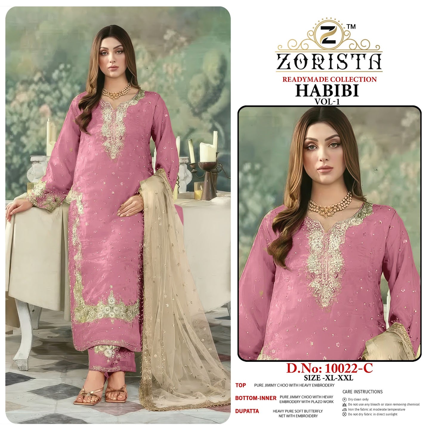 Habibi Vol 1 Zorista Jimmy Choo Pakistani Readymade Suits Manufacturer Gujarat