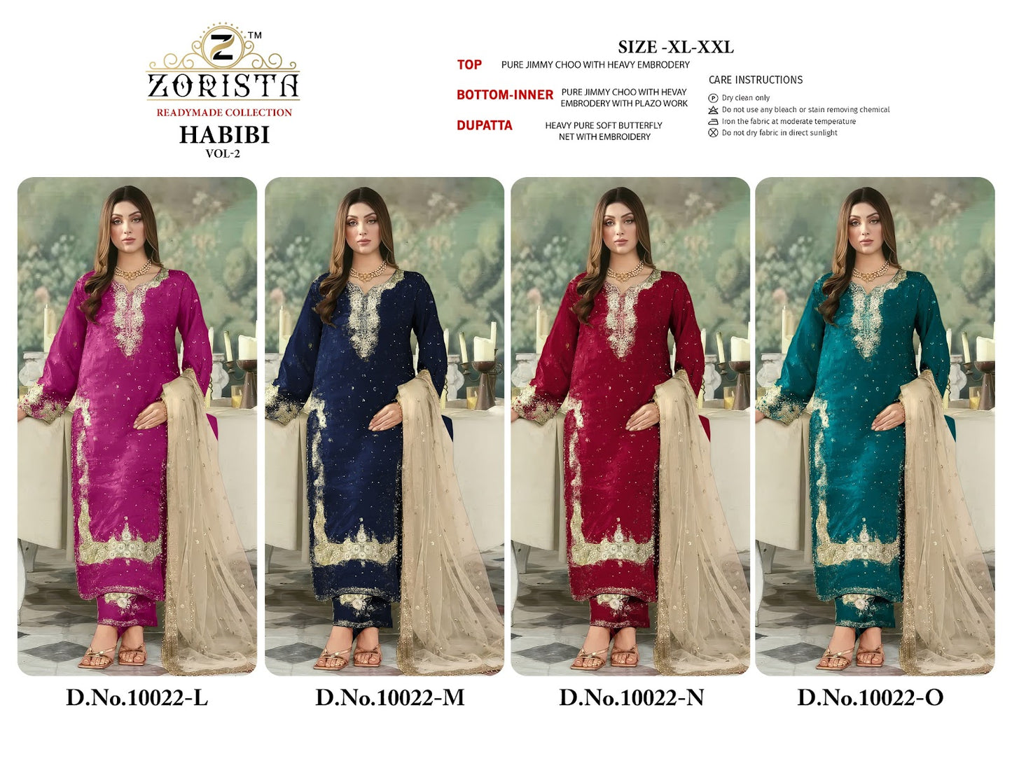 Habibi Vol 2 Lmno Zorista Jimmy Choo Pakistani Readymade Suits Wholesaler Gujarat