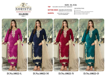 Habibi Vol 2 Lmno Zorista Jimmy Choo Pakistani Readymade Suits Wholesaler Gujarat