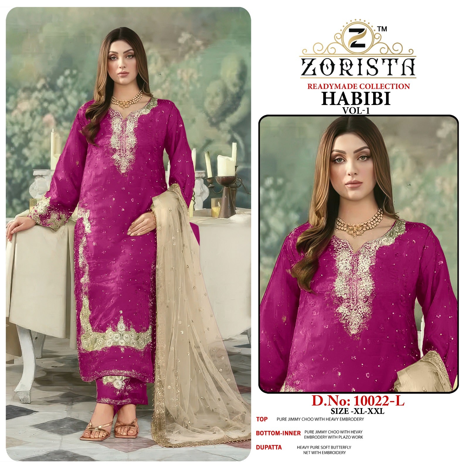 Habibi Vol 2 Lmno Zorista Jimmy Choo Pakistani Readymade Suits Wholesaler Gujarat