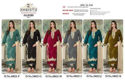 Habibi Vol 2 Zorista Jimmy Choo Pakistani Readymade Suits Manufacturer Ahmedabad