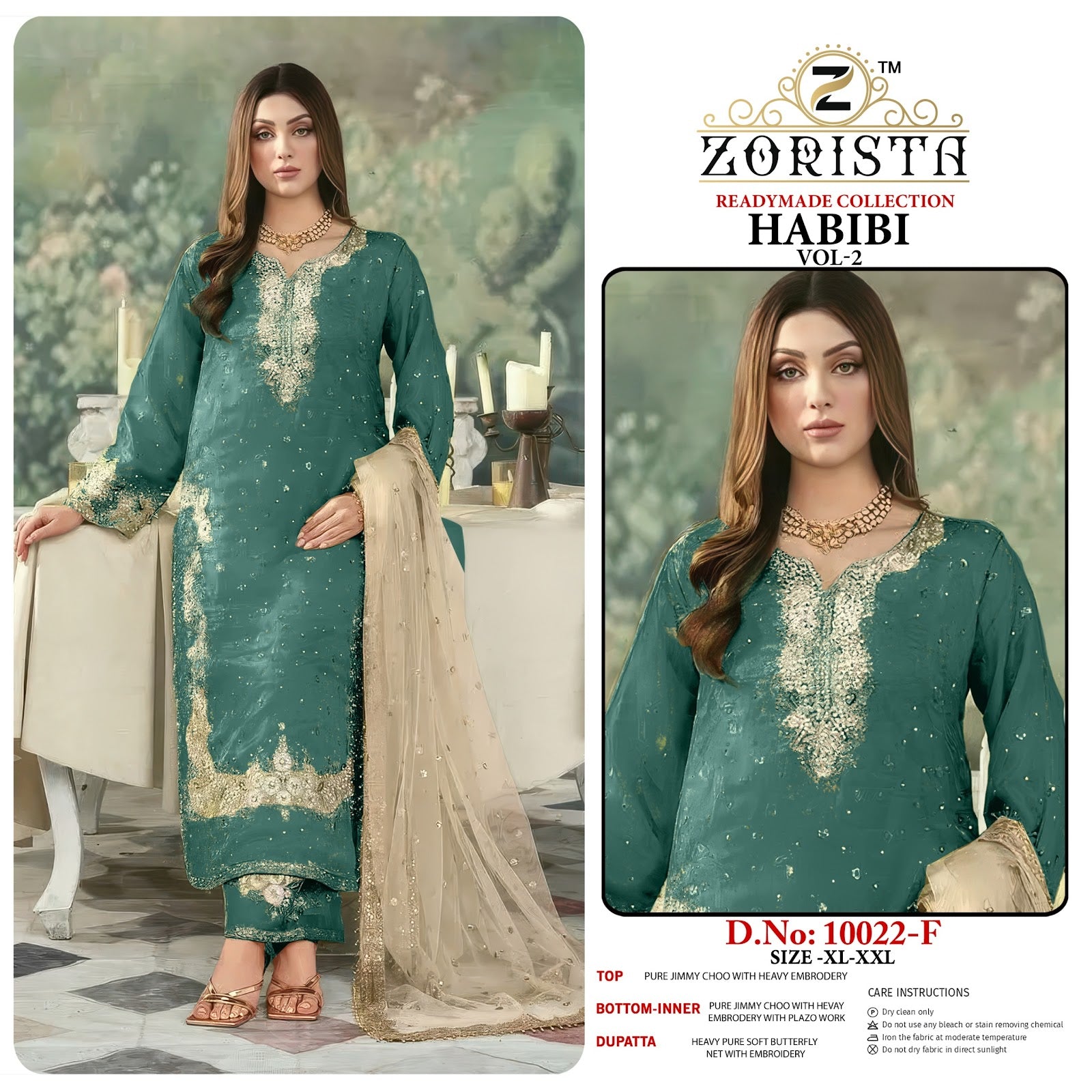 Habibi Vol 2 Zorista Jimmy Choo Pakistani Readymade Suits Manufacturer Ahmedabad
