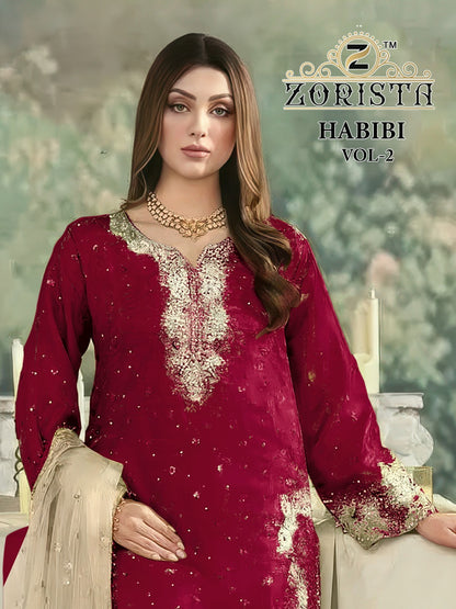 Habibi Vol 2 Zorista Jimmy Choo Pakistani Readymade Suits Manufacturer Ahmedabad